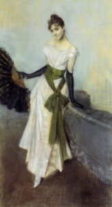 Portrait of Signorina Concha de Ossa by Giovanni Boldini, hand-painted oil painting reproduction