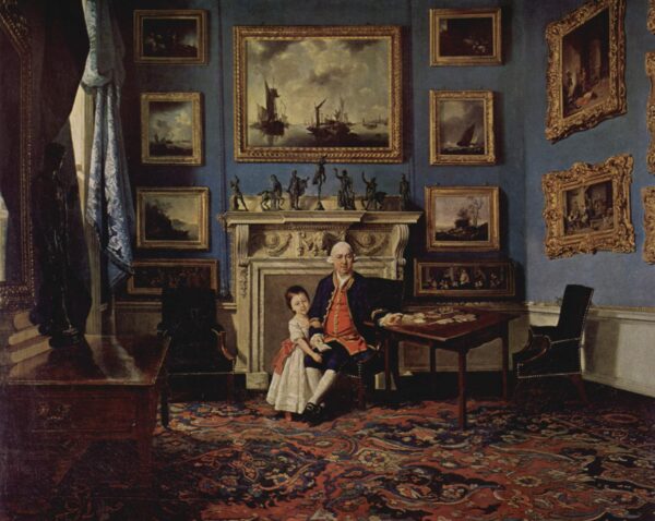 Portrait of Sir Lawrence Dundas by Johann Zoffany, hand-painted oil painting reproduction