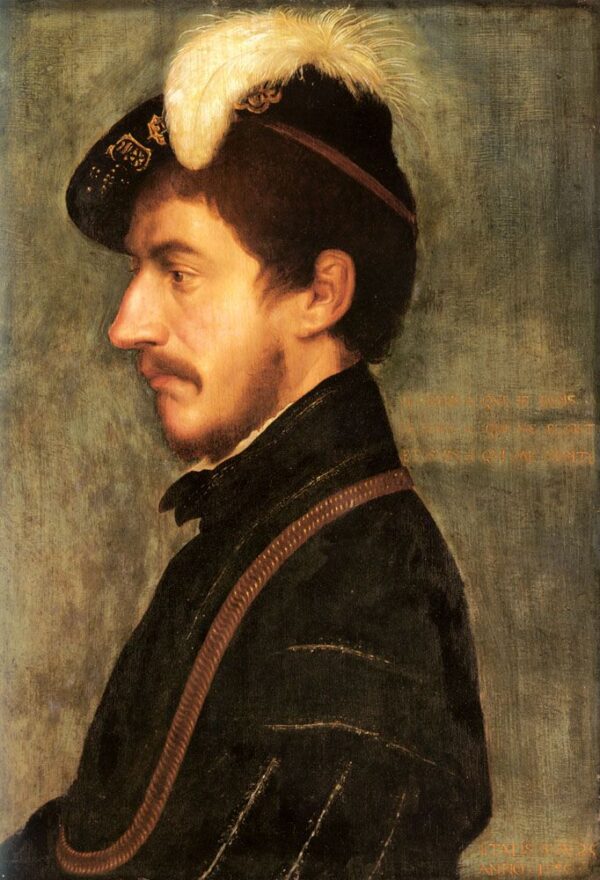 Portrait of Sir Nicholas Poyntz by Hans Holbein the Younger, hand-painted oil painting reproduction