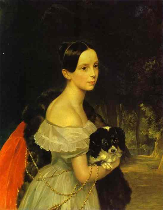 Portrait of U M Smirnova by Karl Briullov, hand-painted oil reproduction