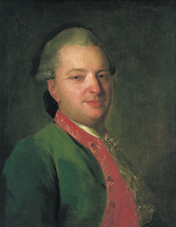 Portrait of Vasily Maykov by Fyodor Rokotov, hand-painted oil painting reproduction