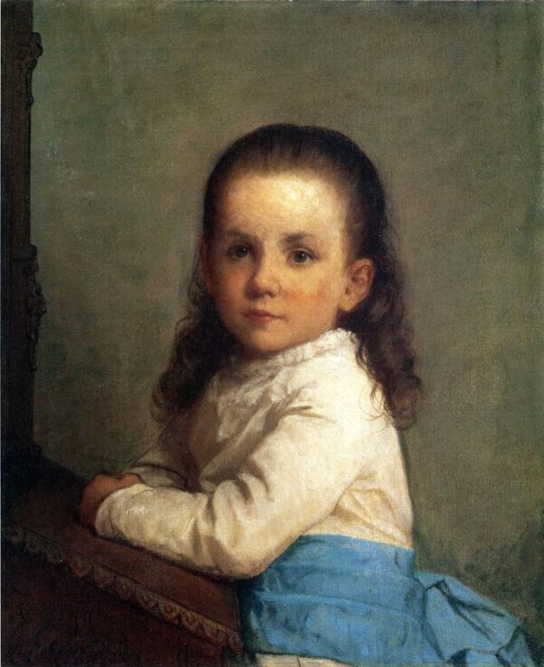 Portrait of Vinnie Packard by Eastman Johnson, hand-painted oil painting reproduction