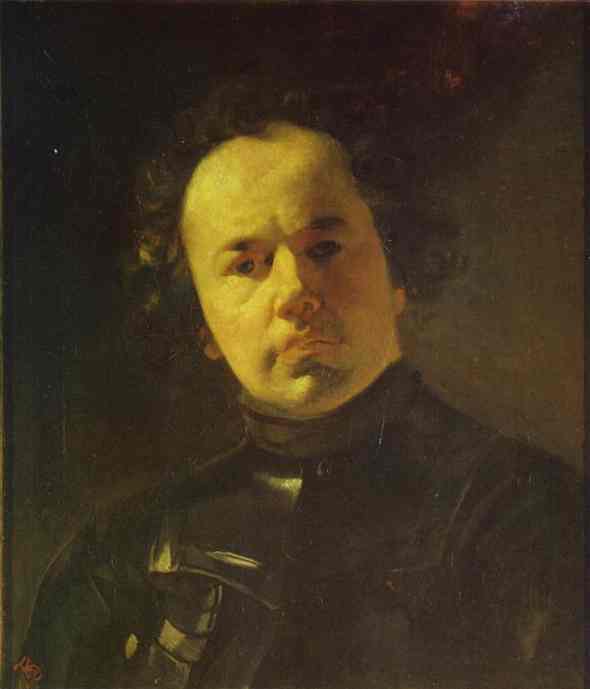 Portrait of Yanenko with Armour by Karl Briullov, hand-painted oil reproduction