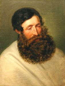 Portrait of a Bearded Man b by Friedrich von Amerling, hand-painted oil painting reproduction