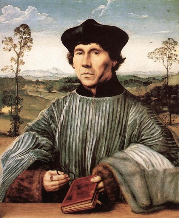 Portrait of a Canon by Quentin Massys, hand-painted oil painting reproduction