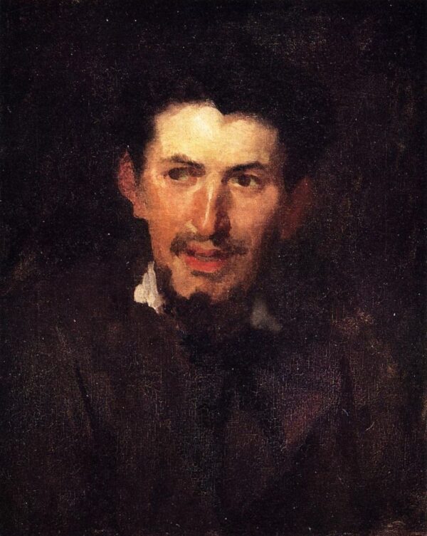 Portrait of a Fellow Artist by Frank Duveneck, hand-painted oil painting reproduction