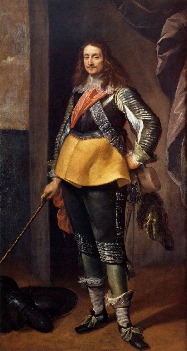 Portrait of a Gentleman in Armor by Carlo Francesco Nuvolone, hand-painted oil painting reproduction