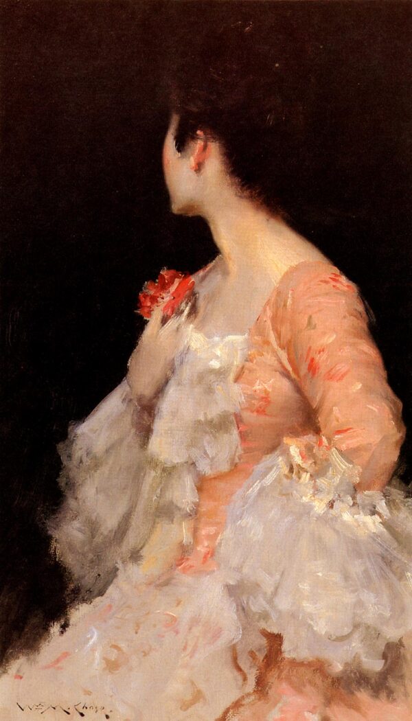 Portrait of a Lady by William Merritt Chase, hand-painted oil painting reproduction