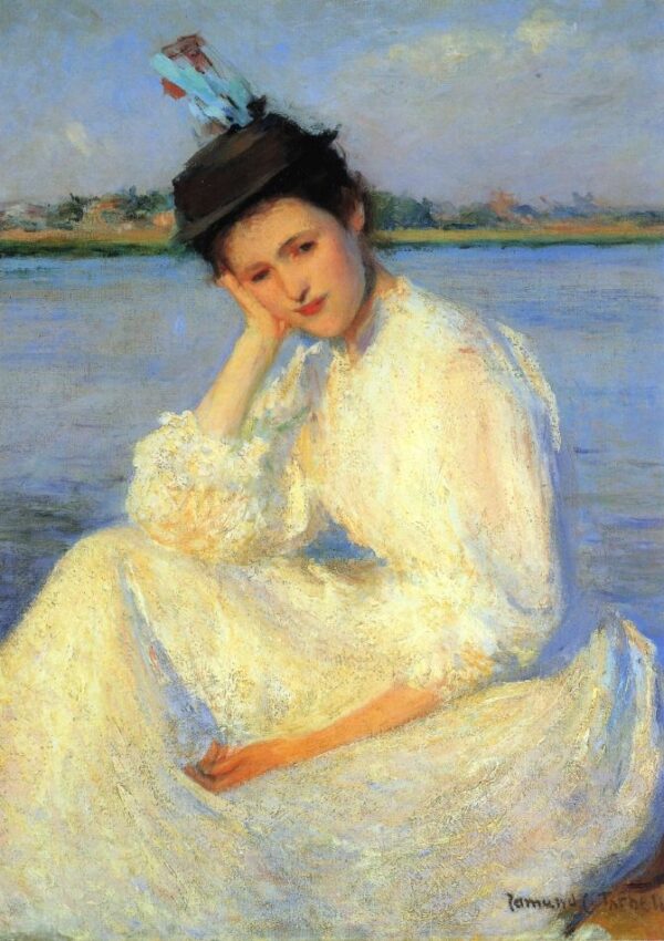 Portrait of a Lady by Edmund Tarbell, hand-painted oil painting reproduction