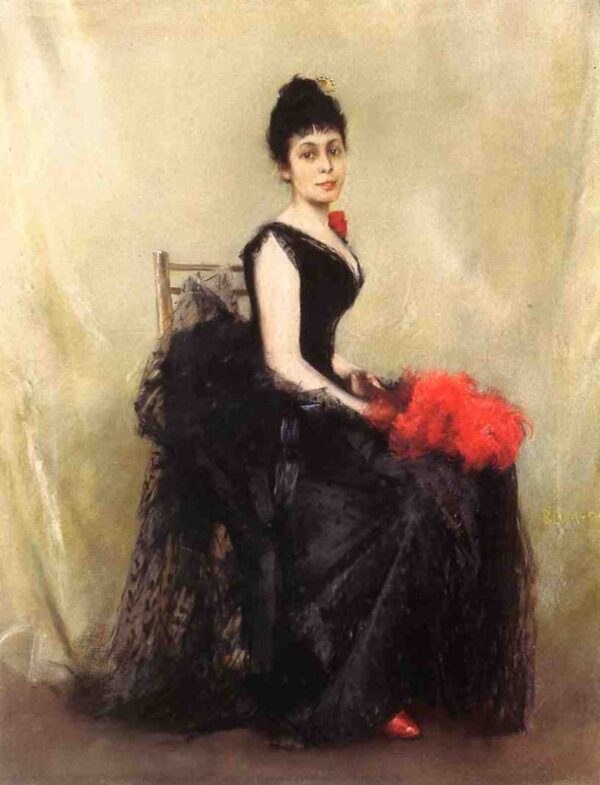 Portrait of a Lady by Robert Frederick Blum, hand-painted oil painting reproduction