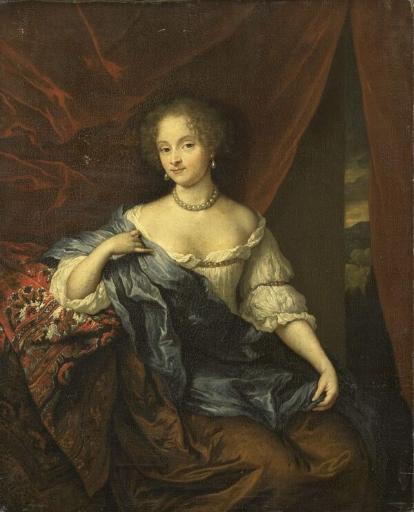 Portrait of a Lady II by Caspar Netscher, hand-painted oil painting reproduction
