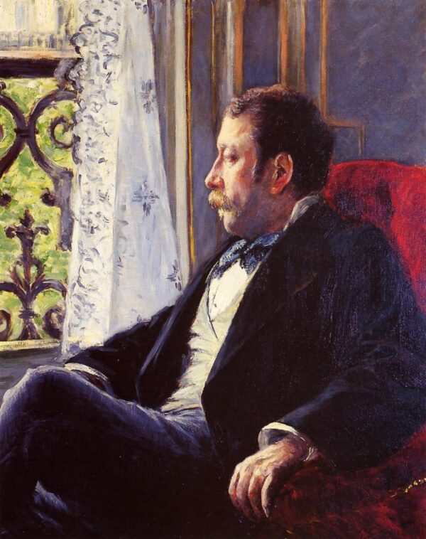 Portrait of a Man by Gustave Caillebotte, hand-painted oil painting reproduction