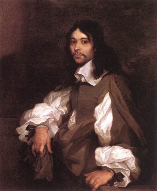 Portrait of a Man by Sébastien Bourdon, hand-painted oil painting reproduction