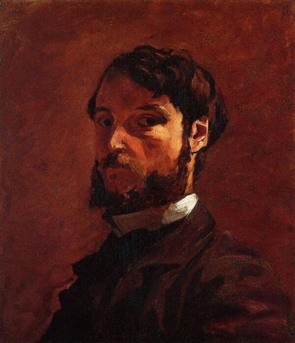 Portrait of a Man by Jean Frédéric Bazille, hand-painted oil painting reproduction