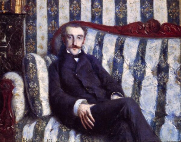 Portrait of a Man b by Gustave Caillebotte, hand-painted oil painting reproduction