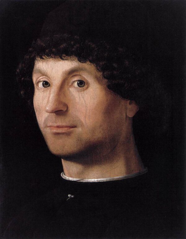 Portrait of a Man d by Antonello da Messina, hand-painted oil painting reproduction