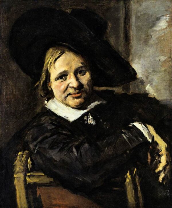 Portrait of a Man in a Slouch Hat by Frans Hals, hand-painted oil painting reproduction