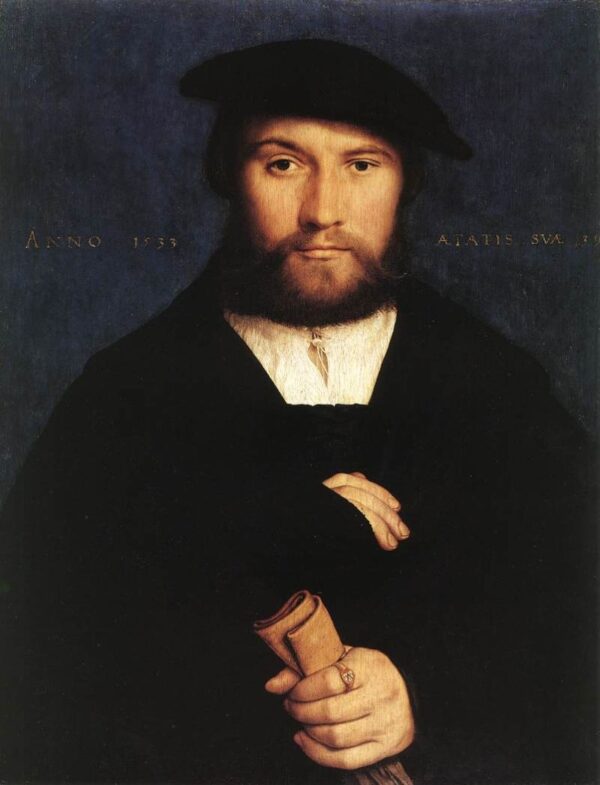 Portrait of a Member of the Wedigh Family by Hans Holbein the Younger, hand-painted oil painting reproduction