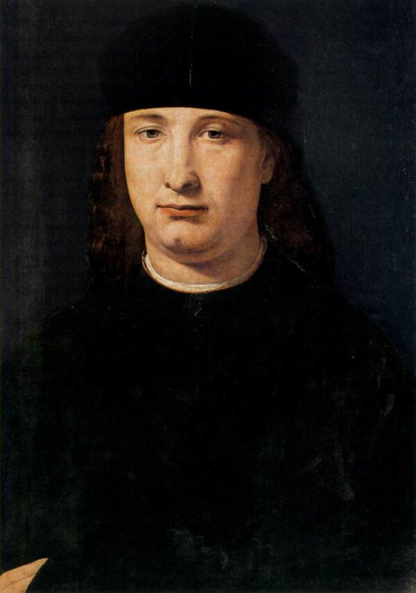 Portrait of a Notable by Giovanni Boltraffio, hand-painted oil painting reproduction
