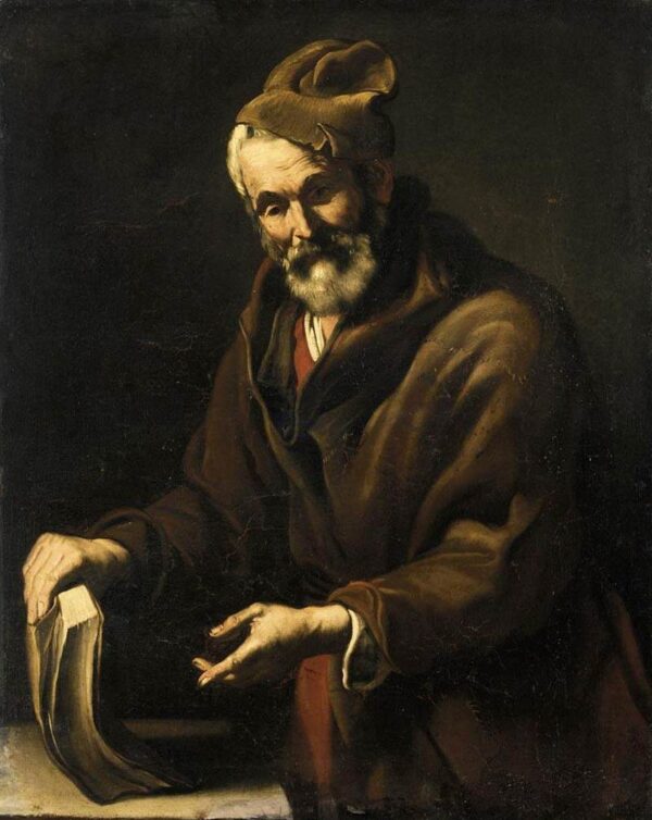 Portrait of a Philosopher by Salvator Rosa, hand-painted oil painting reproduction