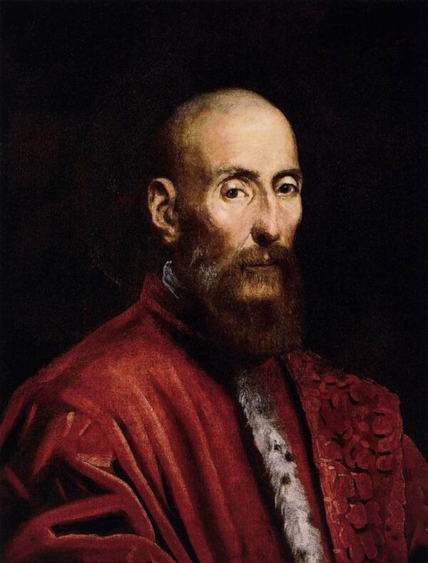 Portrait of a Senator by Tintoretto, hand-painted oil painting reproduction
