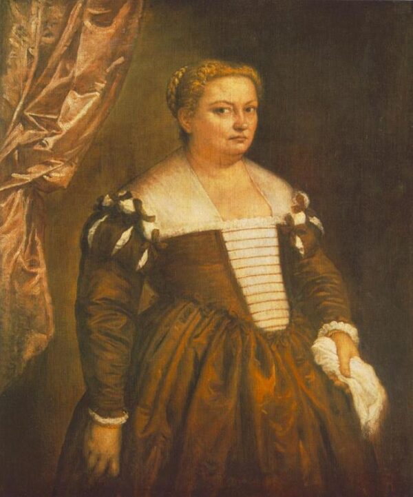Portrait of a Venetian Woman by Paolo Veronese, hand-painted oil painting reproduction