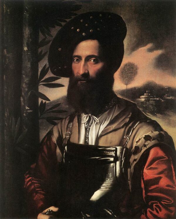 Portrait of a Warrior by Dosso Dossi, hand-painted oil painting reproduction