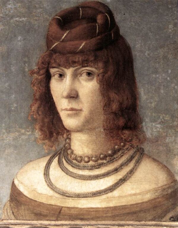 Portrait of a Woman by Vittore Carpaccio, hand-painted oil painting reproduction