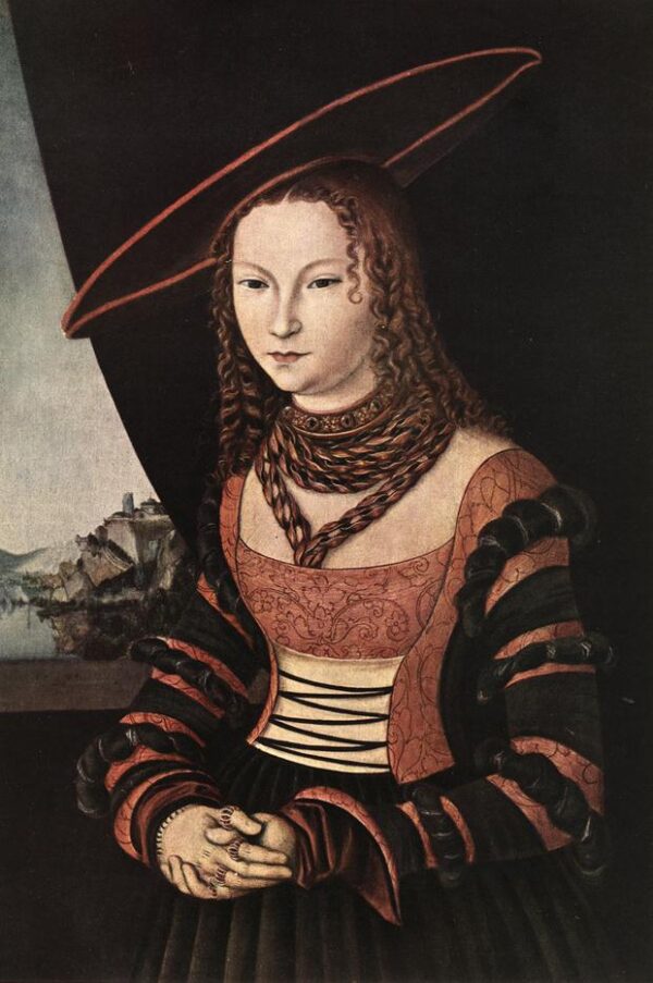 Portrait of a Woman by Lucas Cranach the Elder, hand-painted oil painting reproduction