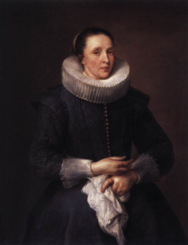 Portrait of a Woman by Sir Anthony van Dyck, hand-painted oil painting reproduction