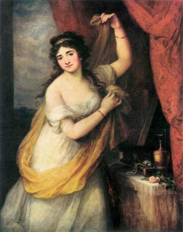 Portrait of a Woman by Angelica Kauffman, hand-painted oil painting reproduction
