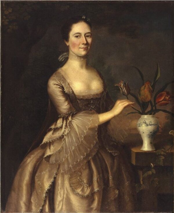 Portrait of a Woman by Joseph Blackburn, hand-painted oil painting reproduction