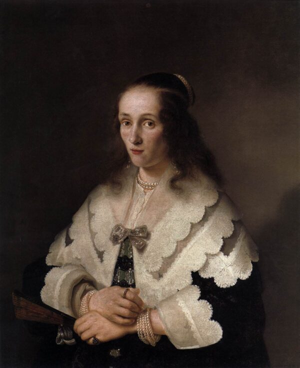 Portrait of a Woman by Ferdinand Bol, hand-painted oil painting reproduction