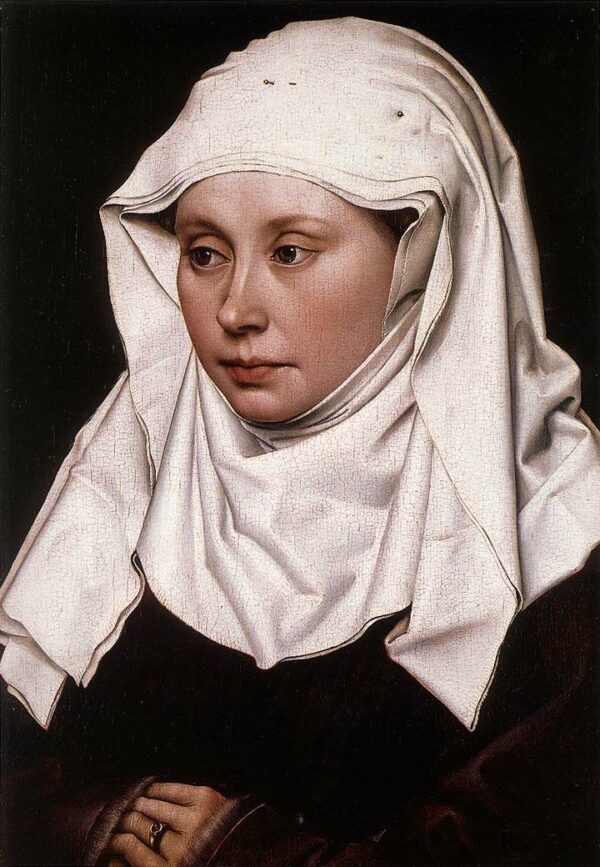 Portrait of a Woman by Robert Campin, hand-painted oil painting reproduction