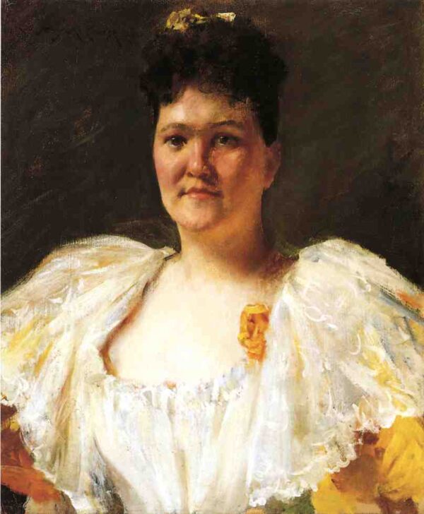Portrait of a Woman b by William Merritt Chase, hand-painted oil painting reproduction