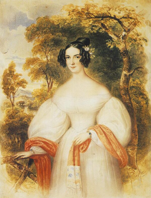 Portrait of a Woman b by Miklós Barabás, hand-painted oil painting reproduction