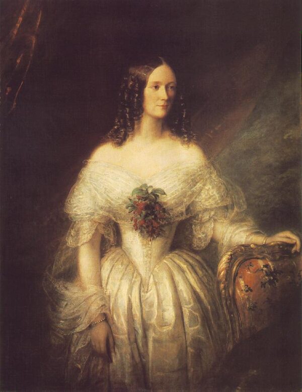 Portrait of a Woman v by Miklós Barabás, hand-painted oil painting reproduction