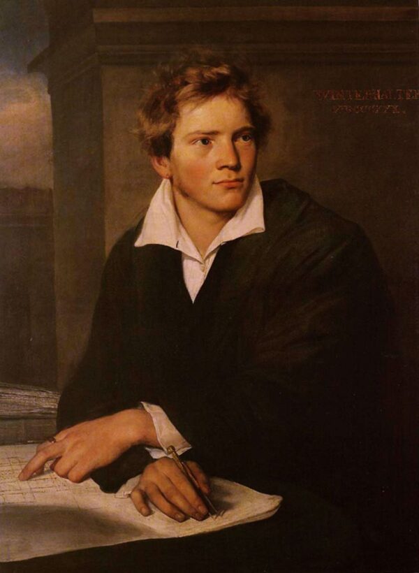 Portrait of a Young Architect by Franz Xavier Winterhalter, hand-painted oil painting reproduction