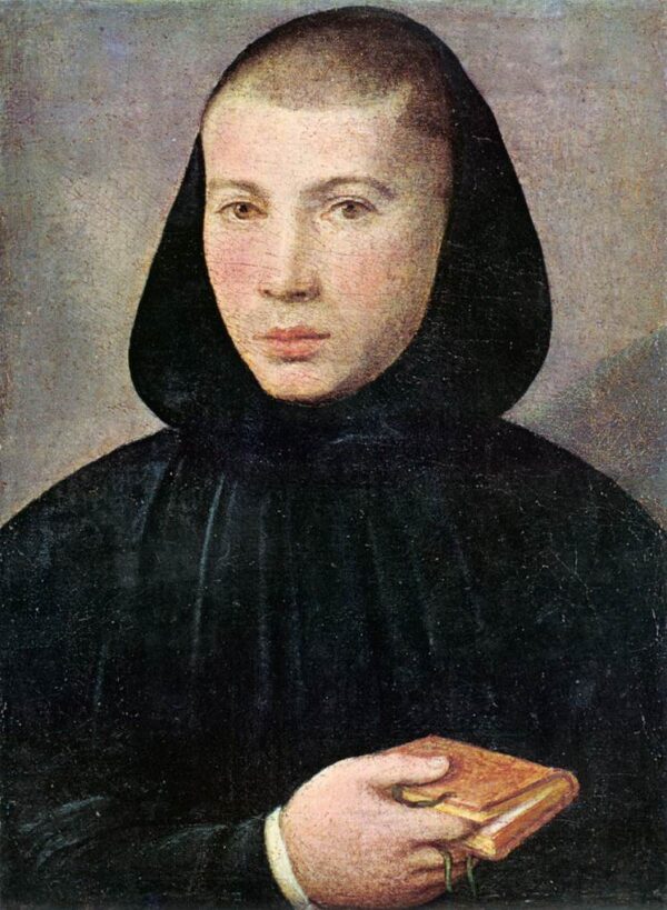 Portrait of a Young Benedictine by Giovanni Francesco Caroto, hand-painted oil painting reproduction