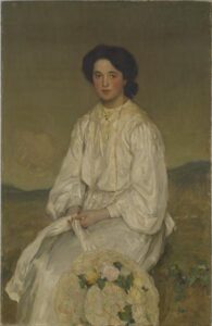 Portrait of a Young Girl by Emanuel Phillips Fox, hand-painted oil painting reproduction