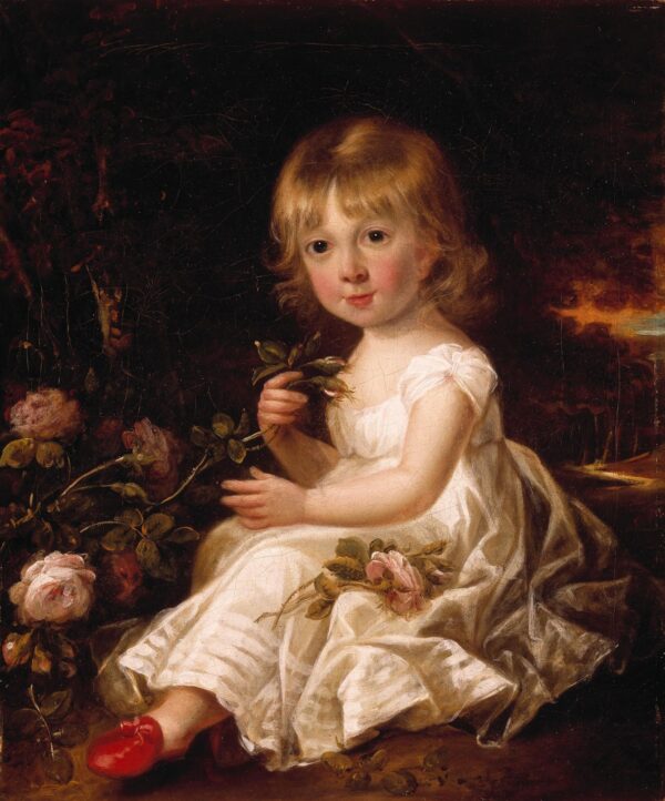Portrait of a Young Girl by Sir William Beechey, hand-painted oil painting reproduction