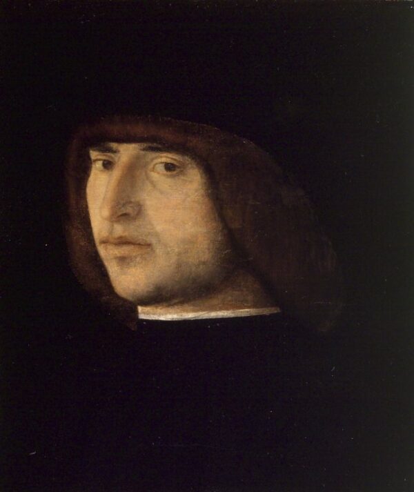 Portrait of a Young Man by Giovanni Bellini, hand-painted oil painting reproduction