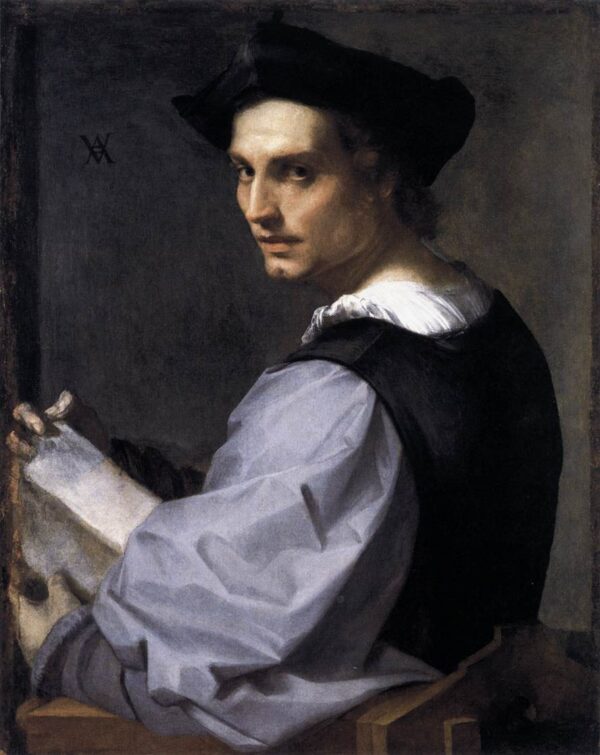 Portrait of a Young Man by Andrea del Sarto, hand-painted oil painting reproduction