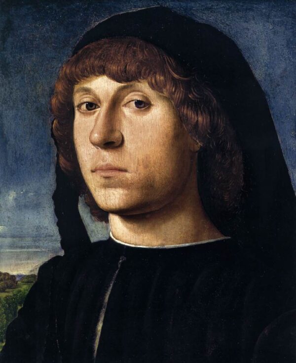 Portrait of a Young Man by Antonello da Messina, hand-painted oil painting reproduction
