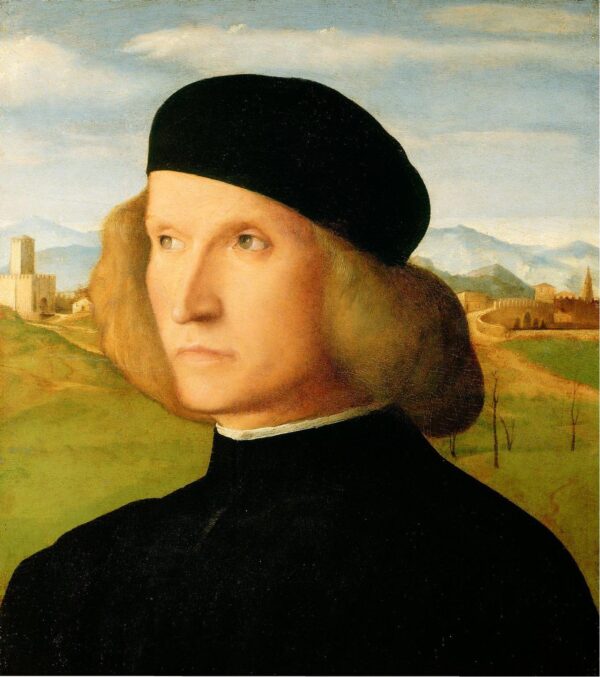 Portrait of a Young Man b by Giovanni Bellini, hand-painted oil painting reproduction