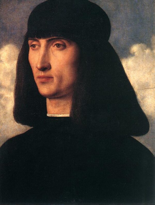 Portrait of a Young Man d by Giovanni Bellini, hand-painted oil painting reproduction