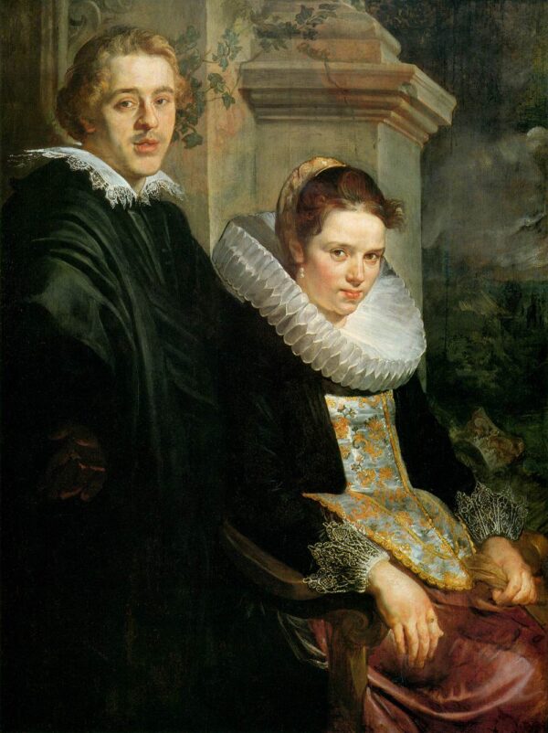 Portrait of a Young Married Couple by Jacob Jordaens, hand-painted oil painting reproduction