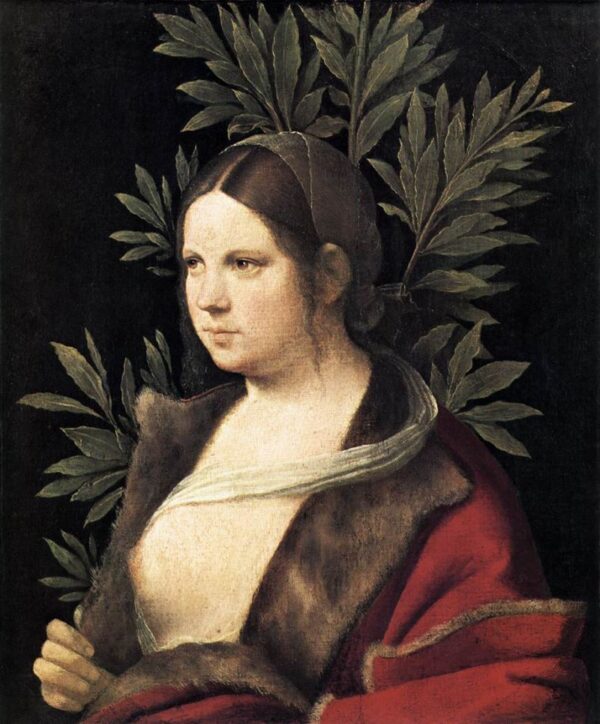 Portrait of a Young Woman by Giorgione, hand-painted oil painting reproduction