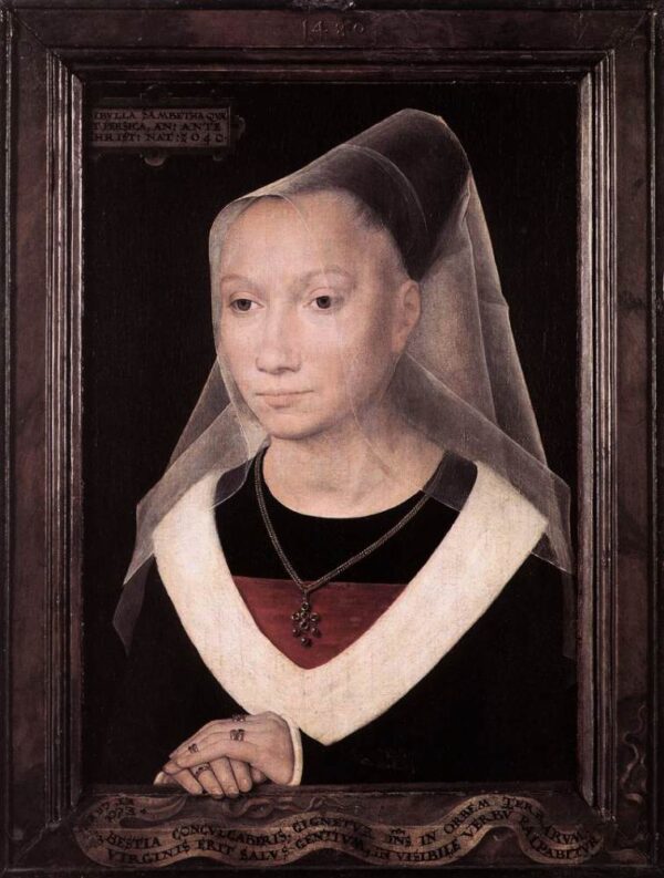 Portrait of a Young Woman by Hans Memling, hand-painted oil painting reproduction