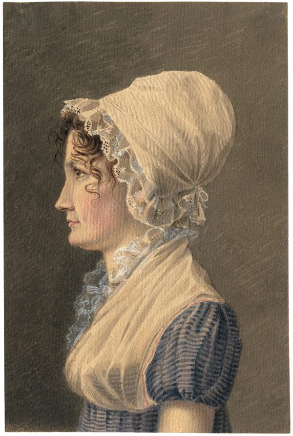 Portrait of a Young Woman by Wilhelm von Kobell, hand-painted oil painting reproduction